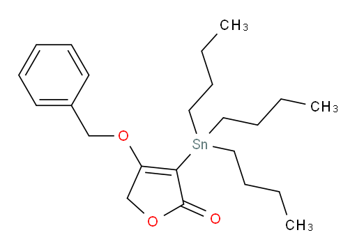 4-(benzyloxy)-3-(tributylstannyl)furan-2(5H)-one