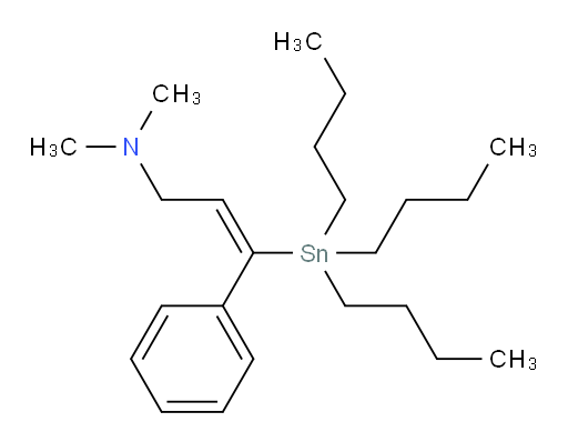 (E)-N,N-dimethyl-3-phenyl-3-(tributylstannyl)prop-2-en-1-amine