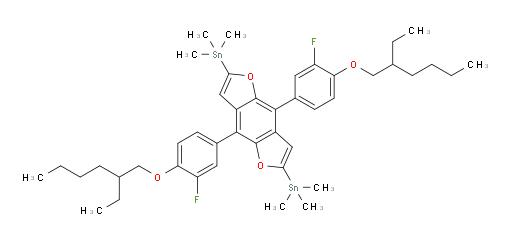 (4,8-bis(4-((2-ethylhexyl)oxy)-3-fluorophenyl)benzo[1,2-b:4,5-b']difuran-2,6-diyl)bis(trimethylstannane)