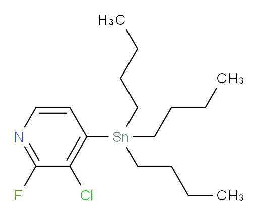 3-chloro-2-fluoro-4-(tributylstannyl)pyridine