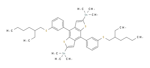 (4,8-bis(3-((2-ethylhexyl)thio)phenyl)benzo[1,2-b:4,5-b']dithiophene-2,6-diyl)bis(trimethylstannane)
