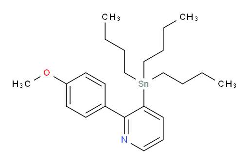 2-(4-methoxyphenyl)-3-(tributylstannyl)pyridine