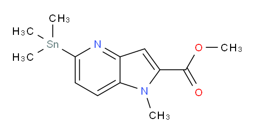 methyl 1-methyl-5-(trimethylstannyl)-1H-pyrrolo[3,2-b]pyridine-2-carboxylate