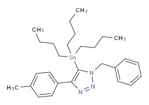 1-benzyl-4-(p-tolyl)-5-(tributylstannyl)-1H-1,2,3-triazole