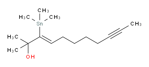 (Z)-2-methyl-3-(trimethylstannyl)undec-3-en-9-yn-2-ol