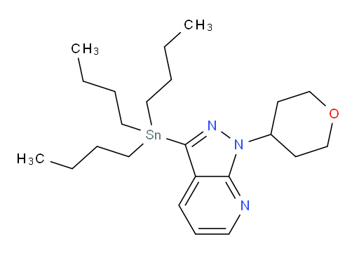 1-(tetrahydro-2H-pyran-4-yl)-3-(tributylstannyl)-1H-pyrazolo[3,4-b]pyridine