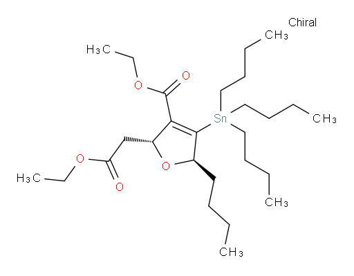(2R,5R)-ethyl 5-butyl-2-(2-ethoxy-2-oxoethyl)-4-(tributylstannyl)-2,5-dihydrofuran-3-carboxylate