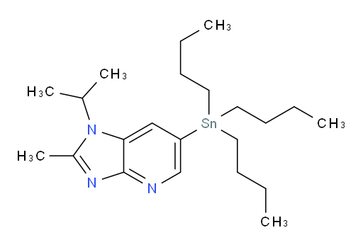 1-isopropyl-2-methyl-6-(tributylstannyl)-1H-imidazo[4,5-b]pyridine