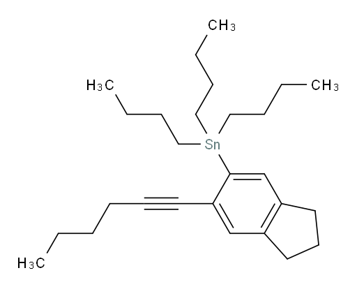 tributyl(6-(hex-1-yn-1-yl)-2,3-dihydro-1H-inden-5-yl)stannane