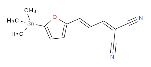 (E)-2-(3-(5-(trimethylstannyl)furan-2-yl)allylidene)malononitrile