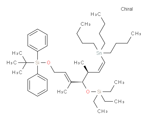 (S,E)-10,10-diethyl-2,2,7-trimethyl-3,3-diphenyl-8-((S,Z)-4-(tributylstannyl)but-3-en-2-yl)-4,9-dioxa-3,10-disiladodec-6-ene