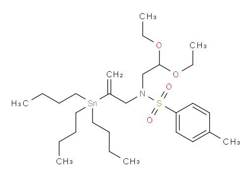N-(2,2-diethoxyethyl)-4-methyl-N-(2-(tributylstannyl)allyl)benzenesulfonamide