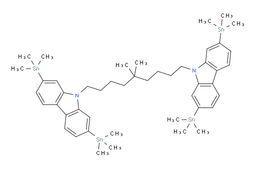 9,9'-(5,5-dimethylnonane-1,9-diyl)bis(2,7-bis(trimethylstannyl)-9H-carbazole)