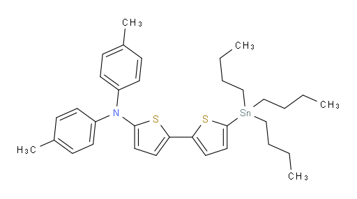 N,N-di-p-tolyl-5'-(tributylstannyl)-[2,2'-bithiophen]-5-amine