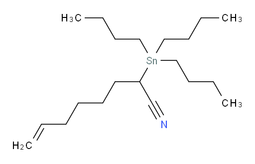 2-(tributylstannyl)oct-7-enenitrile