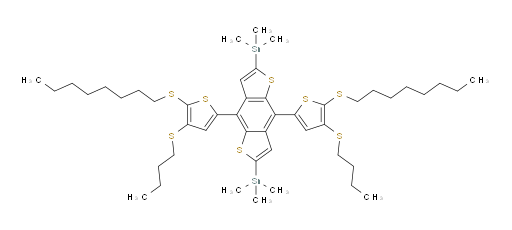 (4,8-bis(4-(butylthio)-5-(octylthio)thiophen-2-yl)benzo[1,2-b:4,5-b']dithiophene-2,6-diyl)bis(trimethylstannane)