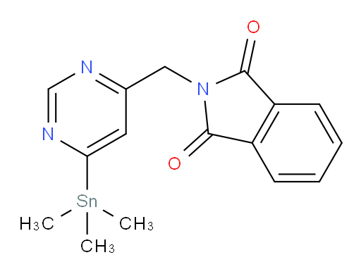 2-((6-(trimethylstannyl)pyrimidin-4-yl)methyl)isoindoline-1,3-dione