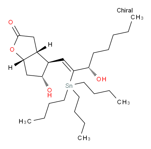 (3aR,4S,5R,6aS)-5-hydroxy-4-((S,Z)-3-hydroxy-2-(tributylstannyl)oct-1-en-1-yl)hexahydro-2H-cyclopenta[b]furan-2-one