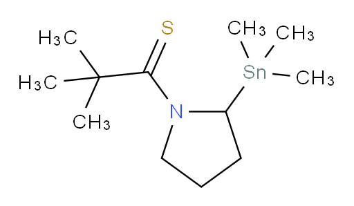 2,2-dimethyl-1-(2-(trimethylstannyl)pyrrolidin-1-yl)propane-1-thione