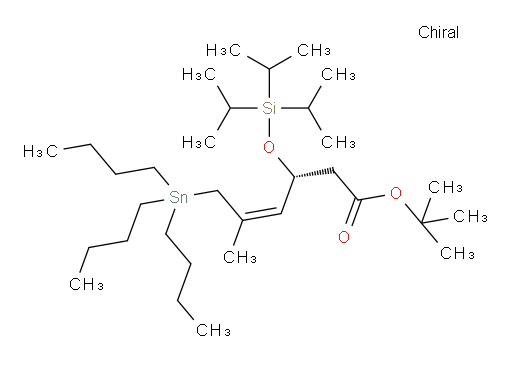 (R,Z)-叔丁基 5-甲基-6-(三丁基锡基)-3-((三异丙基sil氧基))己-4-烯酸酯