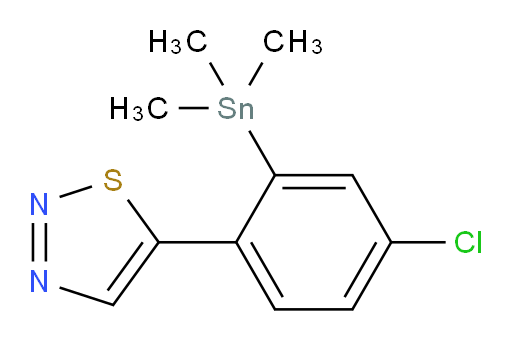 5-(4-chloro-2-(trimethylstannyl)phenyl)-1,2,3-thiadiazole