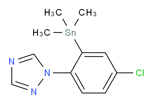 1-(4-氯-2-(三甲基锡基)苯基)-1H-1,2,4-三氮唑