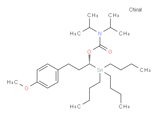 (R)-3-(4-methoxyphenyl)-1-(tributylstannyl)propyl diisopropylcarbamate