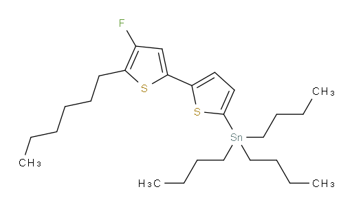 tributyl(4'-fluoro-5'-hexyl-[2,2'-bithiophen]-5-yl)stannane