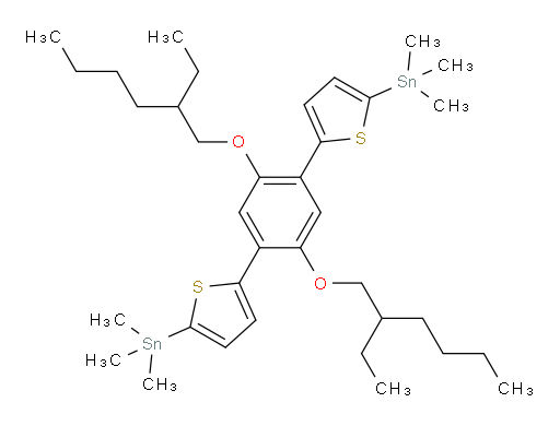 (5,5'-(2,5-bis((2-ethylhexyl)oxy)-1,4-phenylene)bis(thiophene-5,2-diyl))bis(trimethylstannane)
