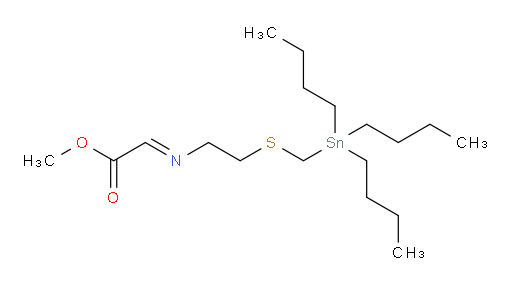 (E)-methyl 2-((2-(((tributylstannyl)methyl)thio)ethyl)imino)acetate