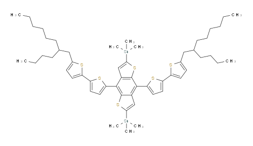 (4,8-bis(5'-(2-butyloctyl)-[2,2'-bithiophen]-5-yl)benzo[1,2-b:4,5-b']dithiophene-2,6-diyl)bis(trimethylstannane)