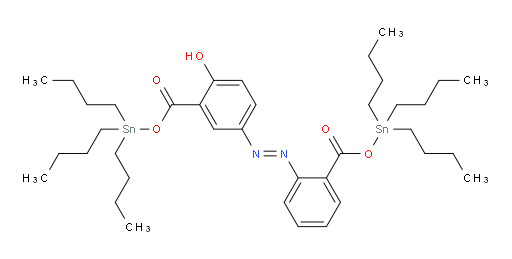 (E)-tributylstannyl 2-hydroxy-5-((2-(((tributylstannyl)oxy)carbonyl)phenyl)diazenyl)benzoate