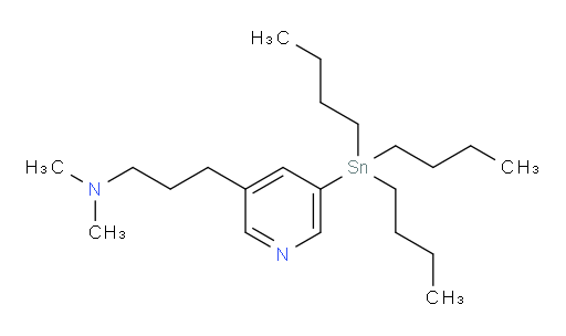 N,N-dimethyl-3-(5-(tributylstannyl)pyridin-3-yl)propan-1-amine