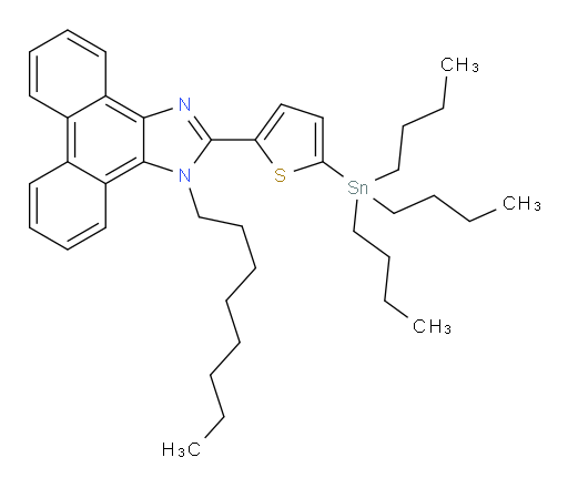 1-octyl-2-(5-(tributylstannyl)thiophen-2-yl)-1H-phenanthro[9,10-d]imidazole