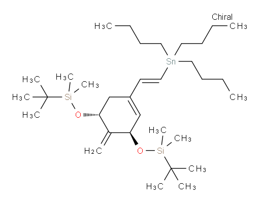 (((1R,3R)-2-methylene-5-((E)-2-(tributylstannyl)vinyl)cyclohex-4-ene-1,3-diyl)bis(oxy))bis(tert-butyldimethylsilane)