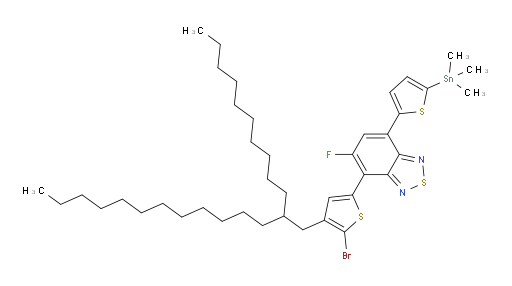 4-(5-bromo-4-(2-decyltetradecyl)thiophen-2-yl)-5-fluoro-7-(5-(trimethylstannyl)thiophen-2-yl)benzo[c][1,2,5]thiadiazole