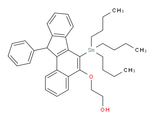 2-((11-phenyl-6-(tributylstannyl)-11H-benzo[a]fluoren-5-yl)oxy)ethanol