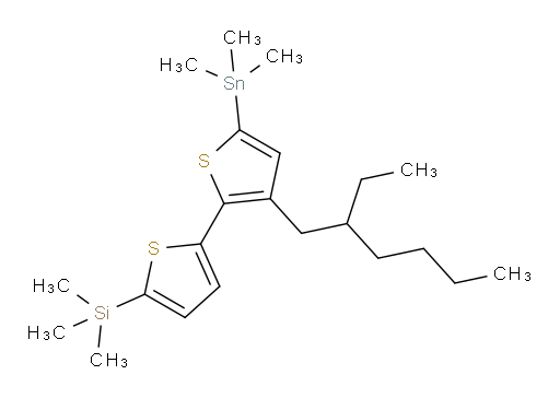 (3'-(2-ethylhexyl)-5'-(trimethylstannyl)-[2,2'-bithiophen]-5-yl)trimethylsilane