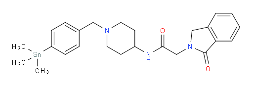 2-(1-oxoisoindolin-2-yl)-N-(1-(4-(trimethylstannyl)benzyl)piperidin-4-yl)acetamide