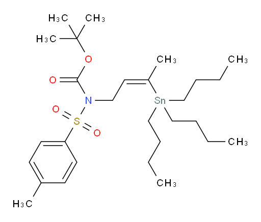 (Z)-叔丁基 对甲苯磺酰基(3-(三丁基锡基)丁-2-烯-1-基)氨基甲酸酯
