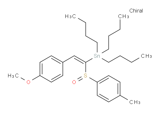 (S,E)-tributyl(2-(4-methoxyphenyl)-1-(p-tolylsulfinyl)vinyl)stannane