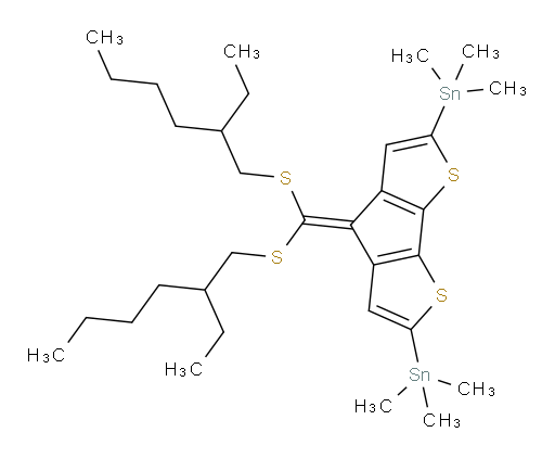 (4-(bis((2-ethylhexyl)thio)methylene)-4H-cyclopenta[1,2-b:5,4-b']dithiophene-2,6-diyl)bis(trimethylstannane)