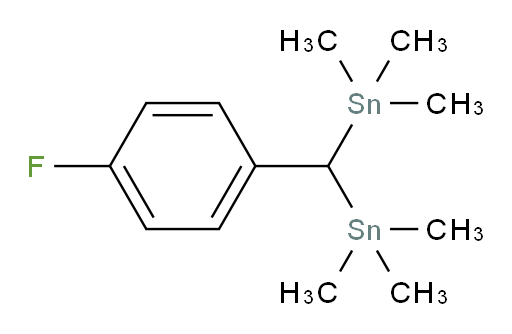 ((4-fluorophenyl)methylene)bis(trimethylstannane)