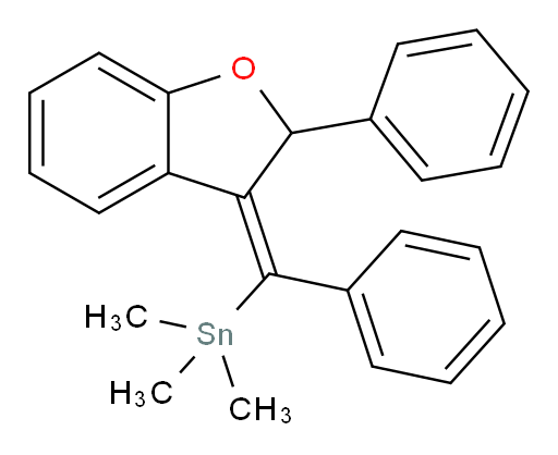 (E)-trimethyl(phenyl(2-phenylbenzofuran-3(2H)-ylidene)methyl)stannane
