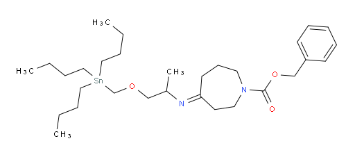 (E)-benzyl 4-((1-((tributylstannyl)methoxy)propan-2-yl)imino)azepane-1-carboxylate