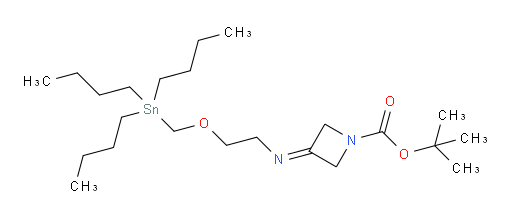 tert-butyl 3-((2-((tributylstannyl)methoxy)ethyl)imino)azetidine-1-carboxylate