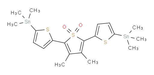 3',4'-dimethyl-5,5''-bis(trimethylstannyl)-[2,2':5',2''-terthiophene] 1',1'-dioxide