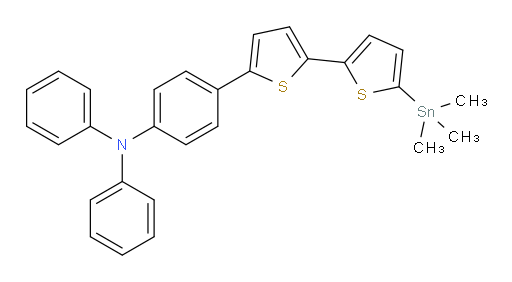 N,N-diphenyl-4-(5'-(trimethylstannyl)-[2,2'-bithiophen]-5-yl)aniline