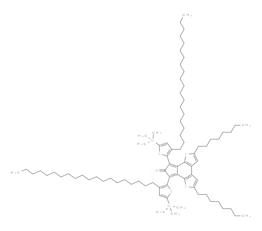 7,9-bis(3-icosyl-5-(trimethylstannyl)thiophen-2-yl)-2,5-dioctyl-8H-indeno[4,5-b:7,6-b']dithiophen-8-one