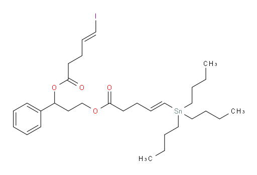 (E)-3-(((E)-5-iodopent-4-enoyl)oxy)-3-phenylpropyl 5-(tributylstannyl)pent-4-enoate
